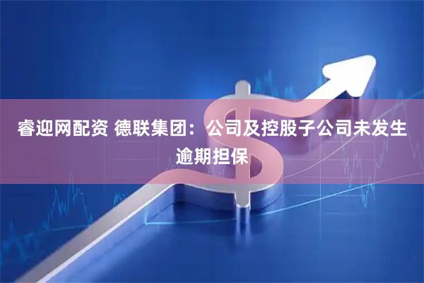 睿迎网配资 德联集团：公司及控股子公司未发生逾期担保