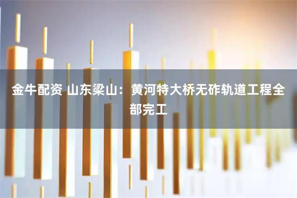 金牛配资 山东梁山：黄河特大桥无砟轨道工程全部完工