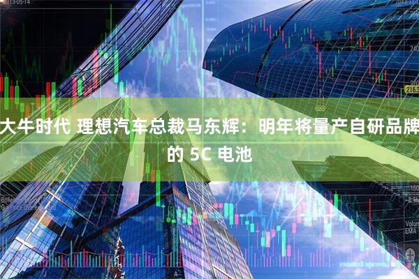 大牛时代 理想汽车总裁马东辉：明年将量产自研品牌的 5C 电池